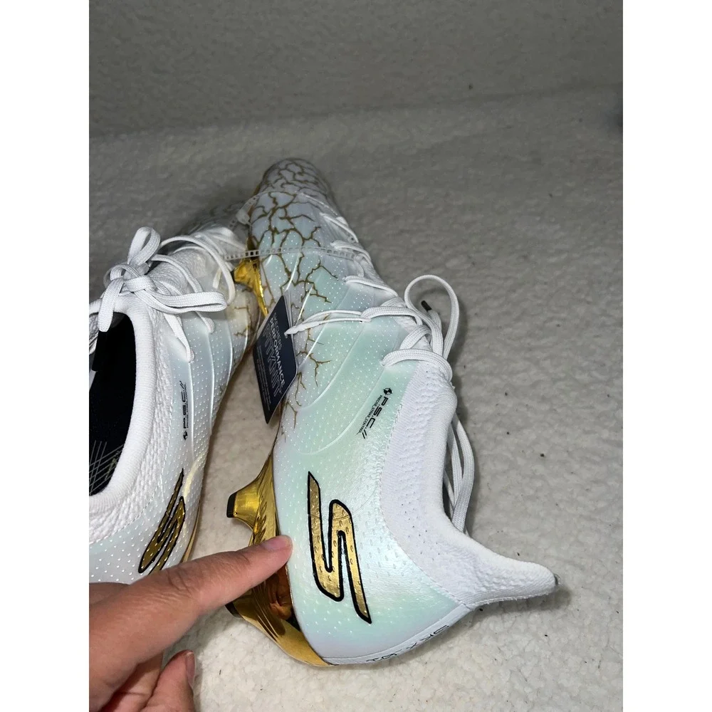 NWT Skechers SKX_01 Hyper Burst Pro Soccer Cleats Mens 13 White Gold 252021 WBGD